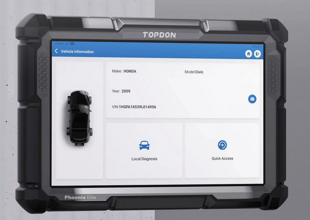TOPDON Phoenix Remote is an automotive diagnostic scanner with